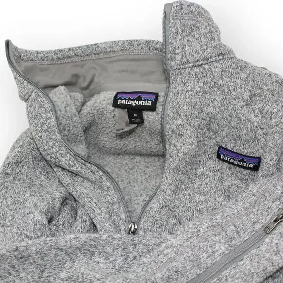 Patagonia (S/M) W's Better Sweater 1/4-Zip Heather Grey - Picture 4 of 8